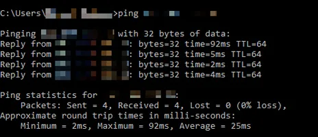Ping Phone using Command Prompt Ping Phone using Command Prompt