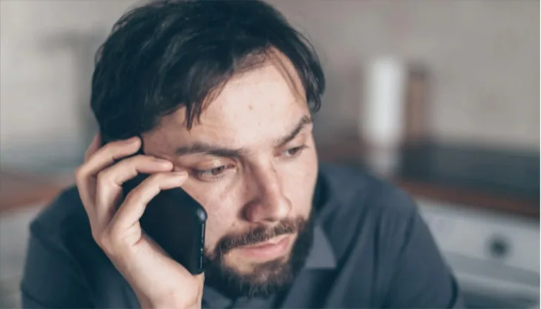 Person on a Phone Call