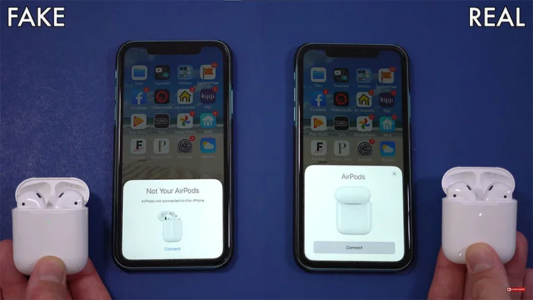 Spotting Fake AirPods via Easy Pairing Spotting Fake AirPods via Easy Pairing