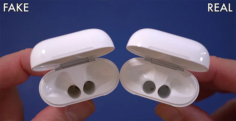 Spotting Fake AirPods via the Hinge Spotting Fake AirPods via the Hinge