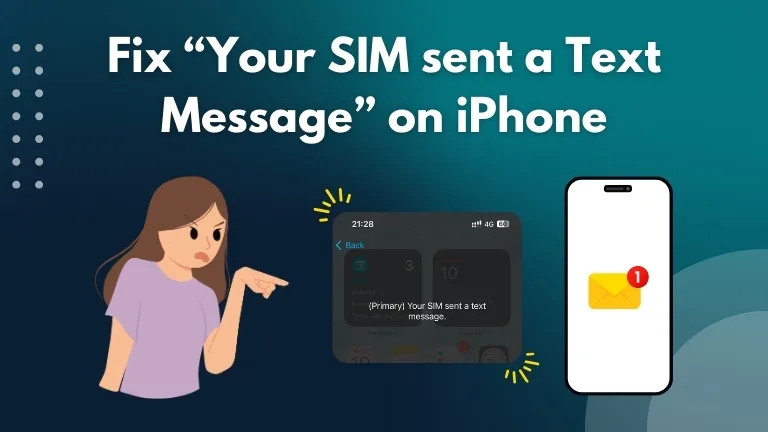 How to Fix “Your SIM sent a Text Message” Issue on iPhone Fix Your SIM sent a Text Message on iPhone