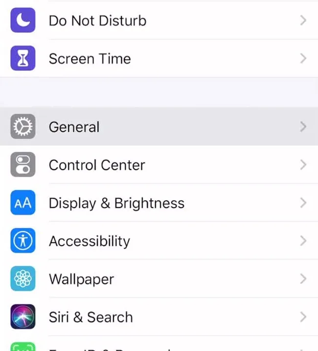 General Settings in iPhone General Settings in iPhone