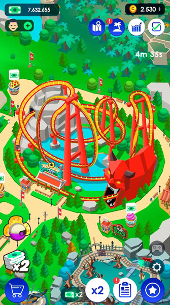 Idle Theme Park Tycoon Game