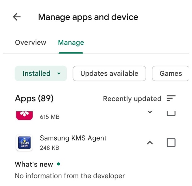SamsungKMS Agent App