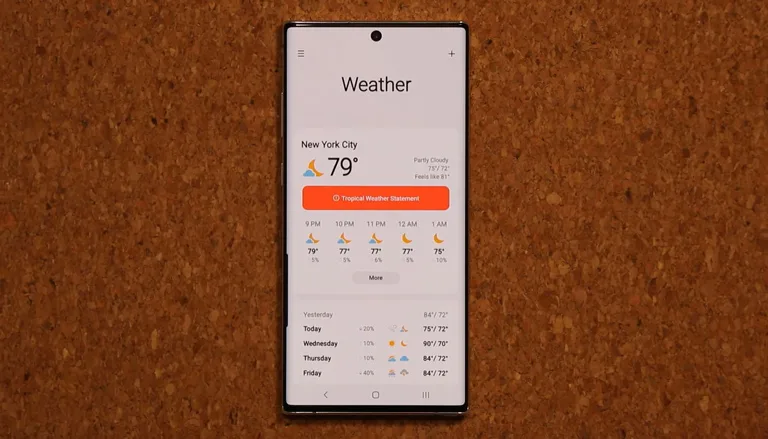 Samsung Weather App