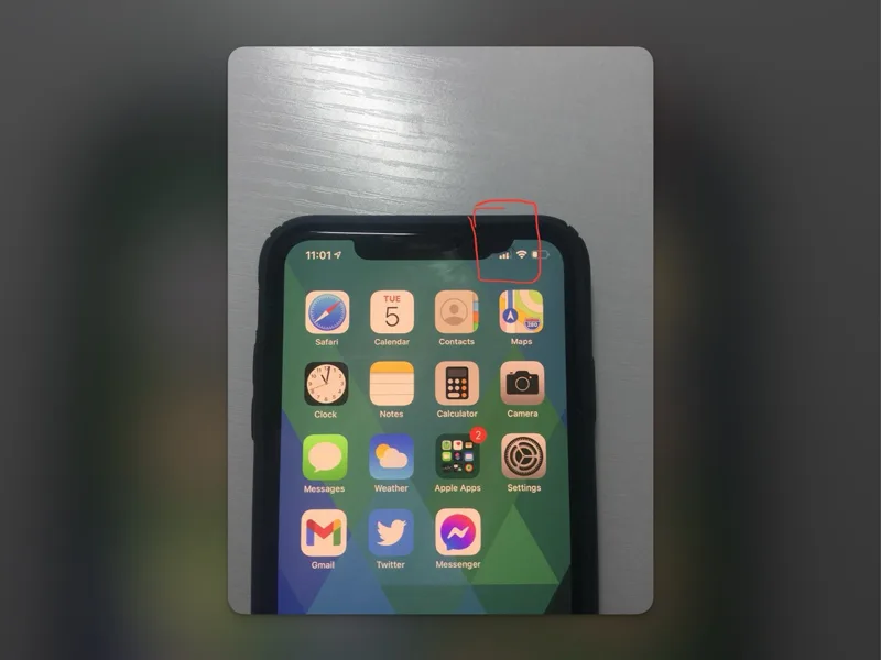 Black Spot on Phone Screen Black Spot on Phone Screen