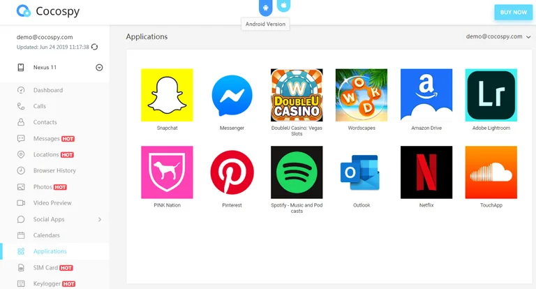 Cocospy app Cocospy app