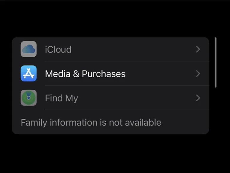 iPhone Media and Purchases Settings iPhone Media and Purchases Settings