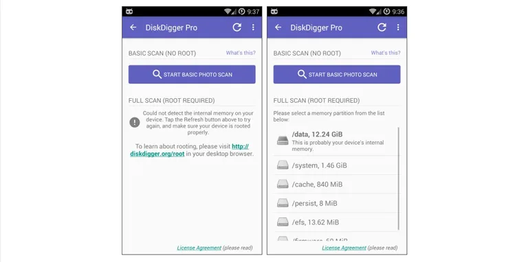 DiskDigger for Android app DiskDigger for Android app