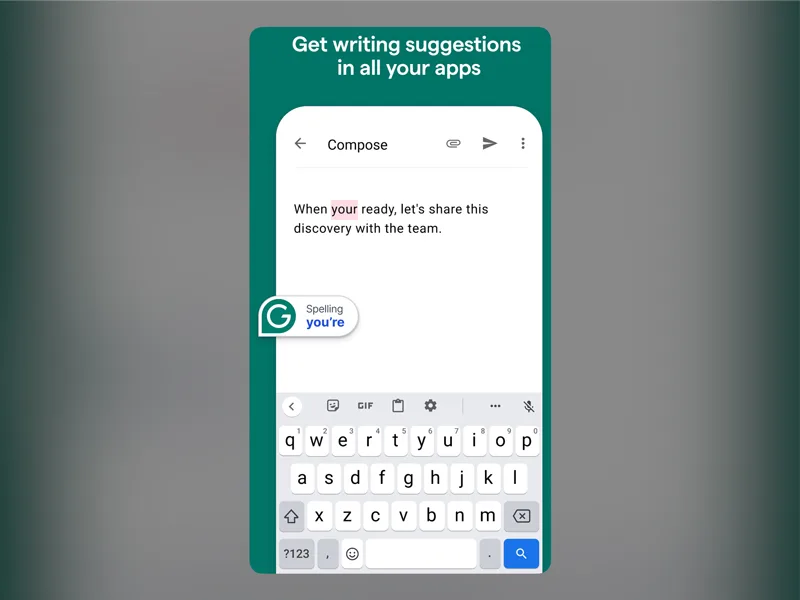 Grammarly Keyboard app Grammarly Keyboard app