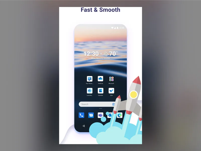 Microsoft Launcher app