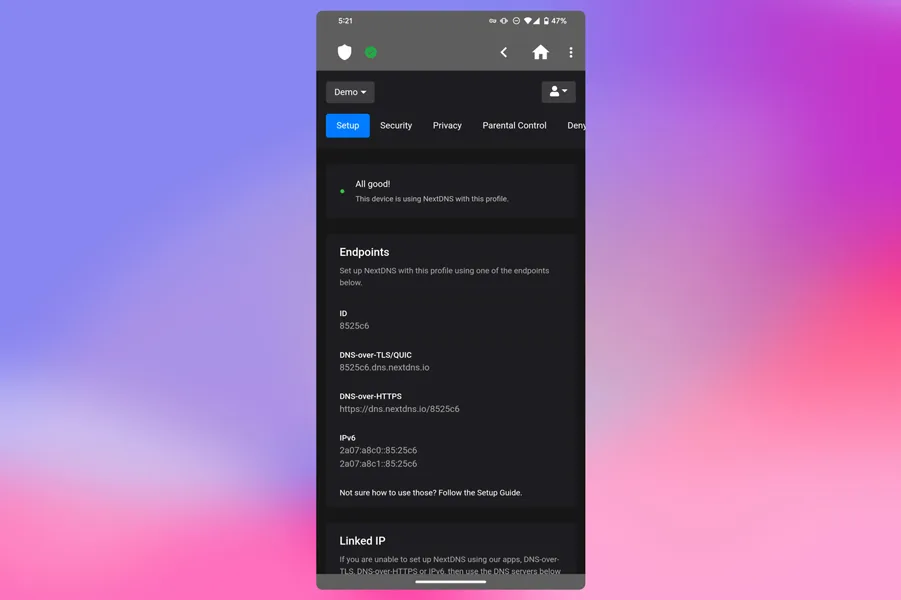 NextDNS app NextDNS app