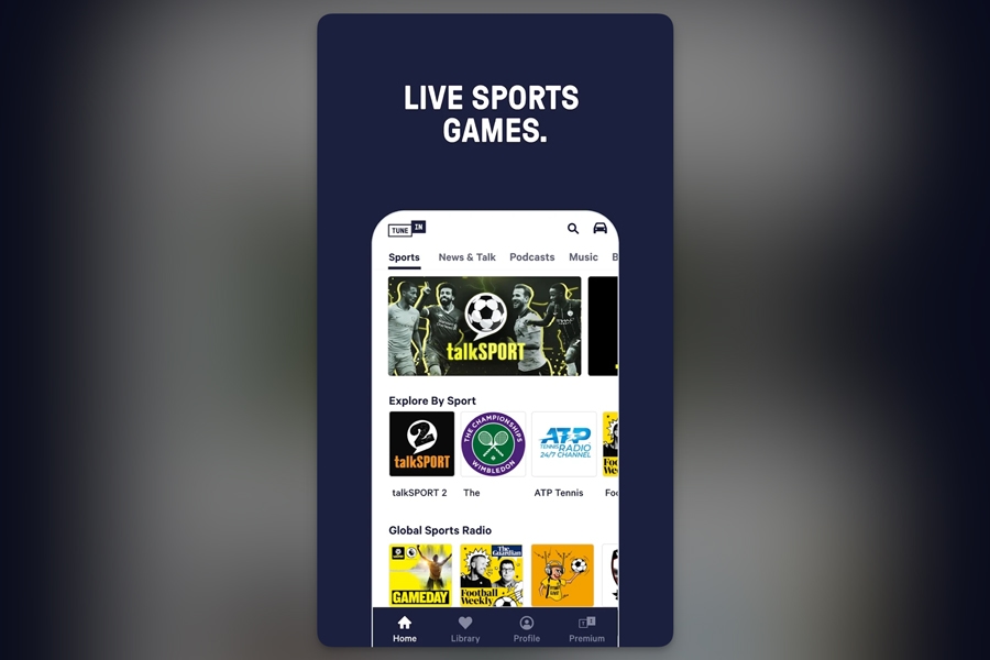 TuneIn Radio app TuneIn Radio app