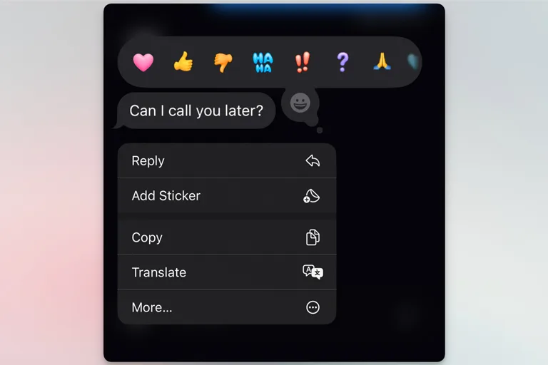 Emoji Reactions in SMS and iMessage
