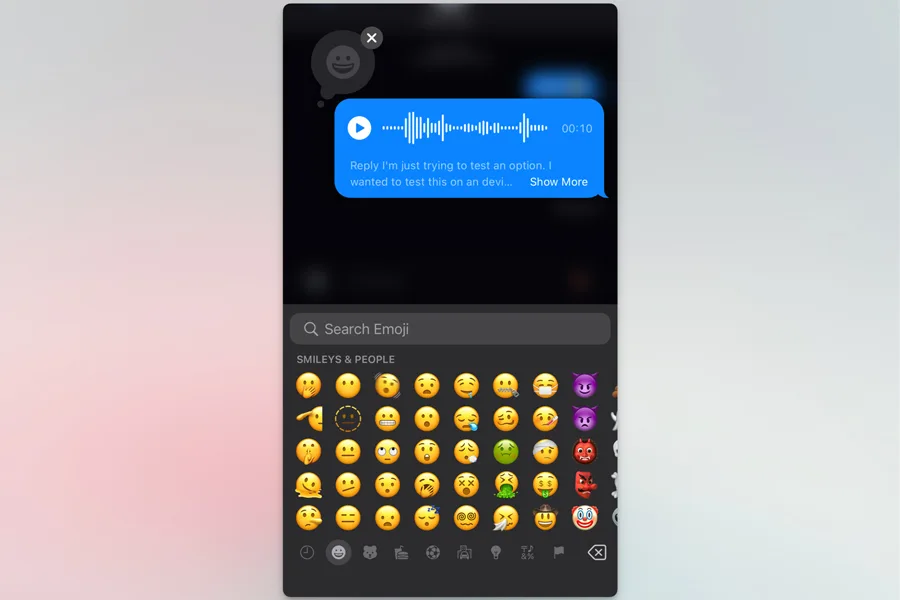 Full Emoji keyboard on iMessage