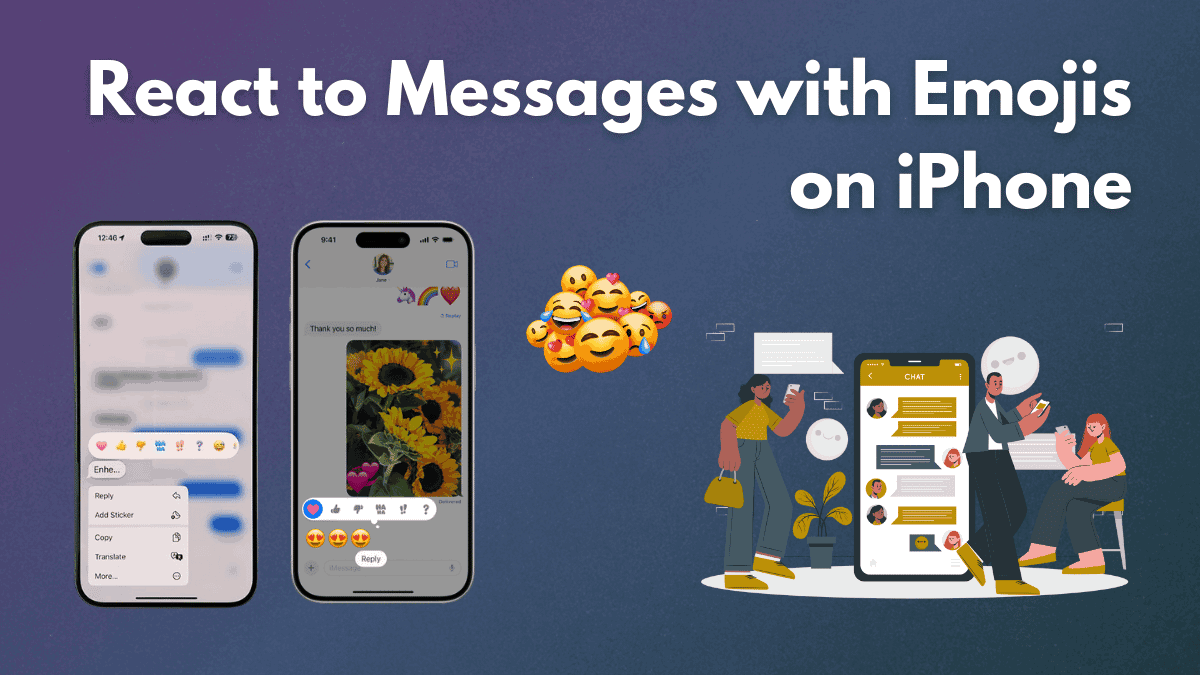 How to React to a Message Using an Emoji on an iPhone • TechKV