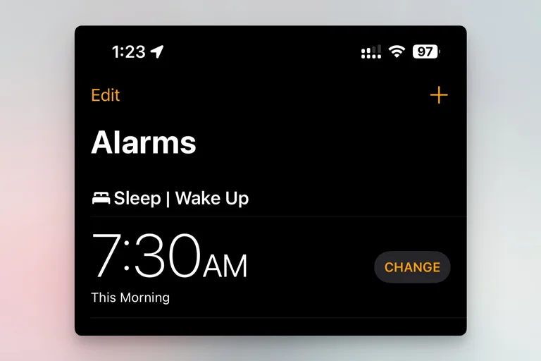 iPhone alarm iPhone alarm