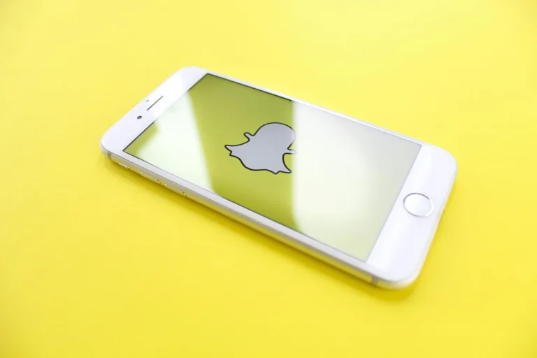 Snapchat on mobile phone Snapchat on mobile phone