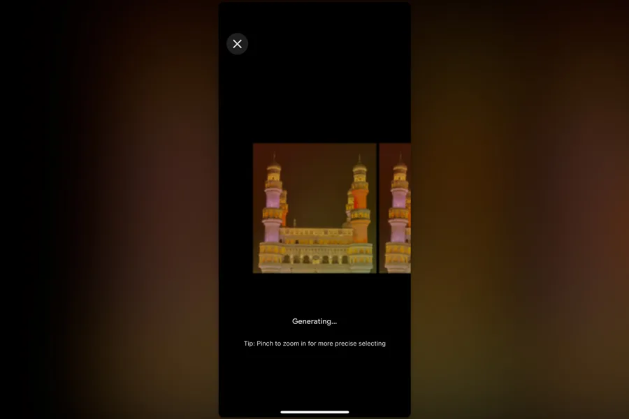 Google Photos different generated results