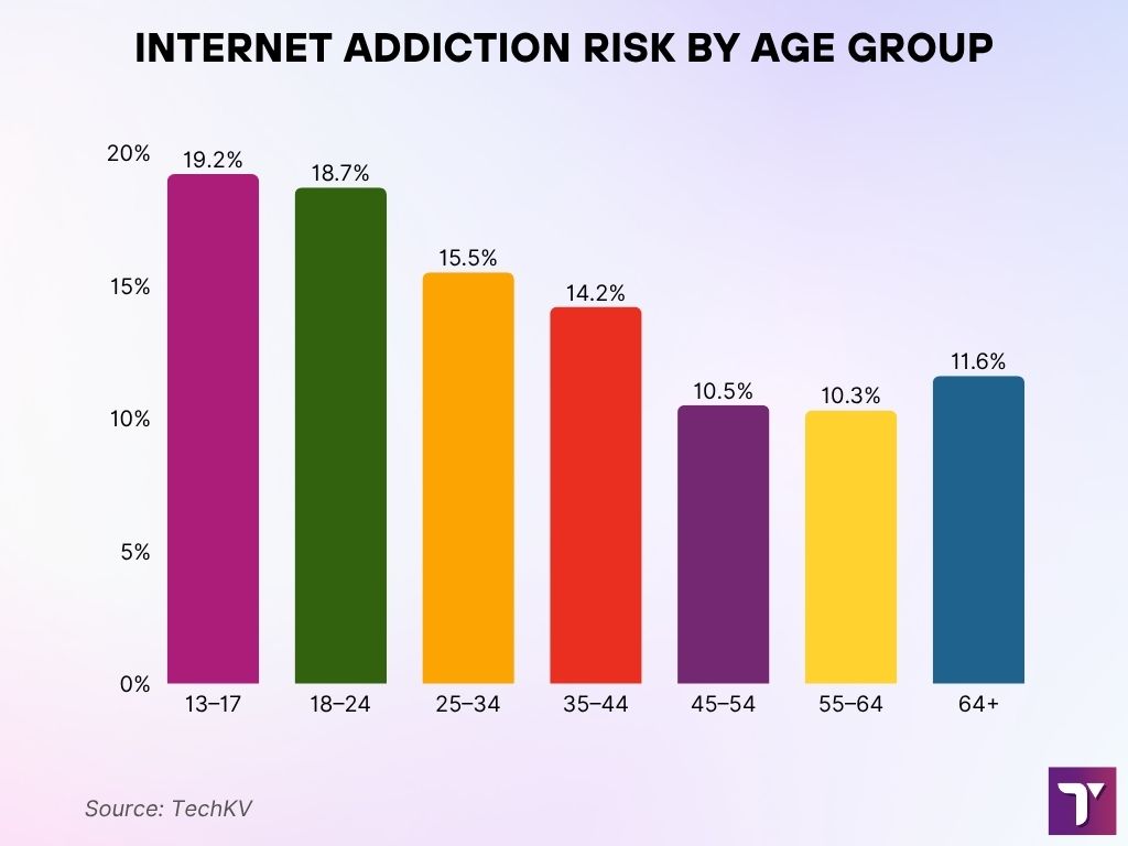 Internet Addiction Risk by Age Group Internet Addiction Risk By Age Group