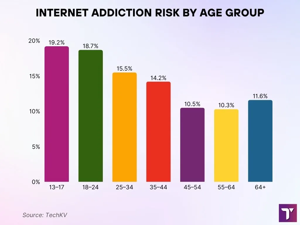 Internet Addiction Risk by Age Group Internet Addiction Risk By Age Group