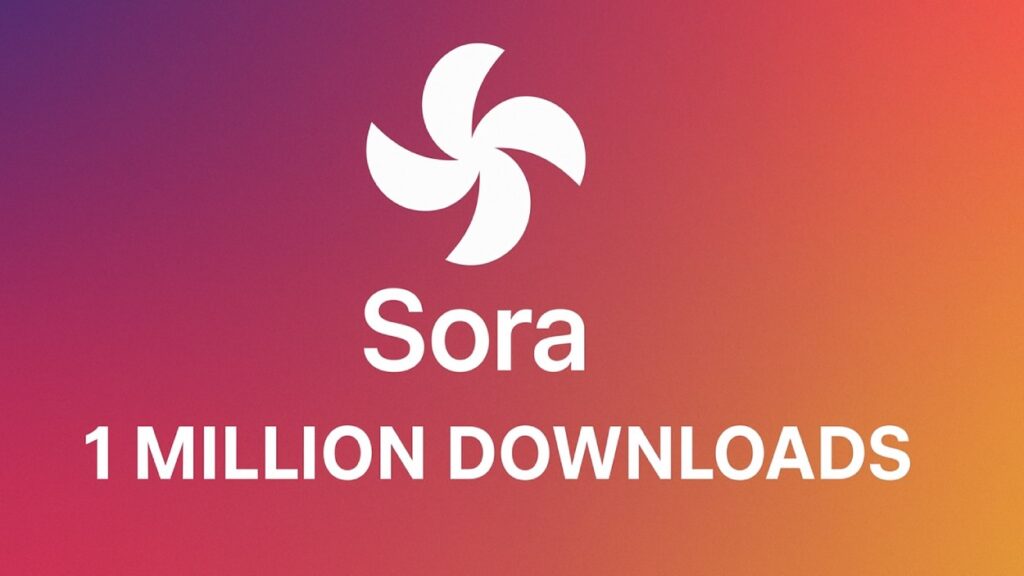 Sora Achieves 1m Downloads On Apple App Store